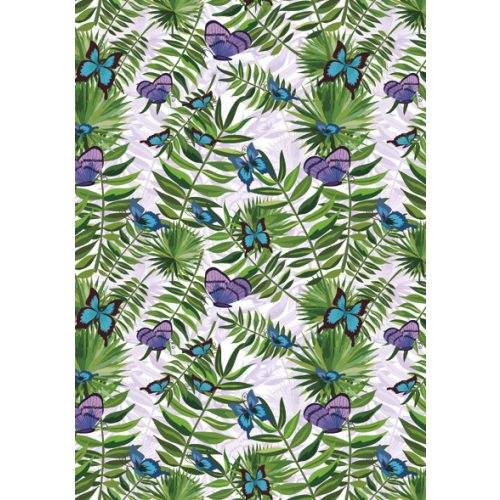 Természet Fern and Butterfly A/4 gumis mappa