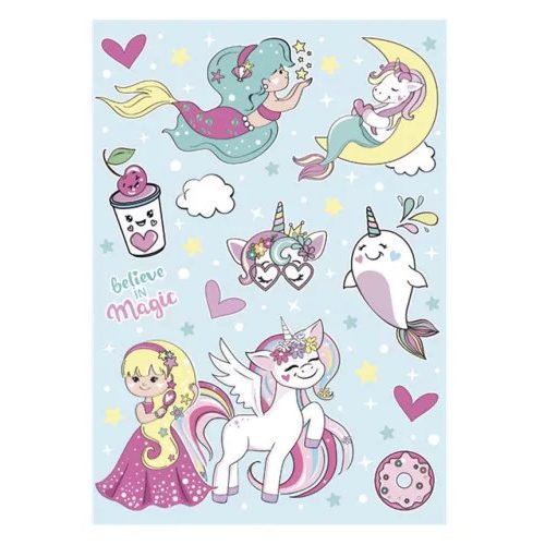 Unikornis Believe in Magic A/4 gumis mappa   