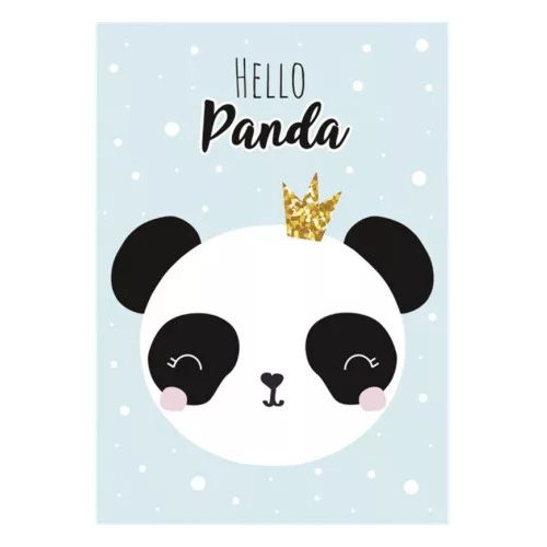 Panda Crown A/4 gumis mappa     