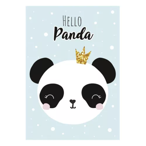 Panda Crown A/4 gumis mappa