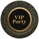Party Gold VIP papírtányér 8 db-os 18 cm