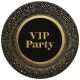 Party Gold VIP papírtányér 8 db-os 22,7 cm 