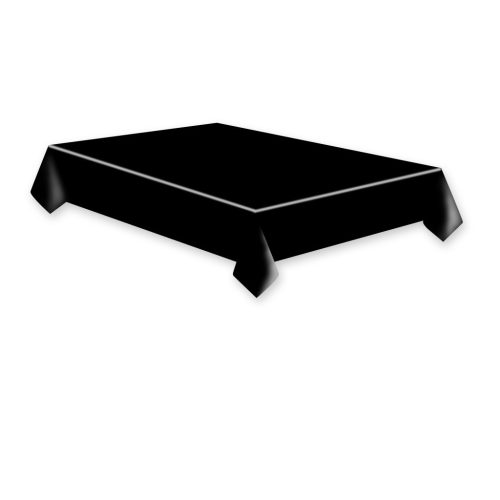 Fekete Dark papír asztalterítő 120x180 cm