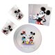  Disney 100 Mickey party szett 36 db-os 23 cm-es tányérral