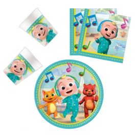  CoComelon party szett 36 db-os 23 cm-es tányérral