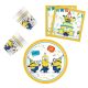 Minions The Rise of Gru, Minyonok party szett 36 db-os 23 cm-es tányérral