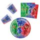 PJ Masks, Pizsihősök party szett 36 db-os 23 cm-es tányérral