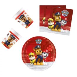    Paw Patrol Ready For Action, Mancs Őrjárat party szett 36 db-os 20 cm-es tányérral
