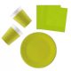  Unicolour Light Green, Zöld party szett 36 db-os 23 cm-es tányérral