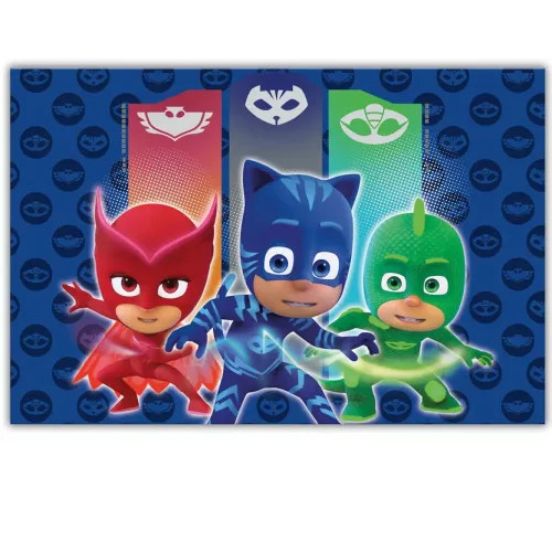 PJ Masks, Pizsihősök Műanyag Asztalterítő 120*180 cm
