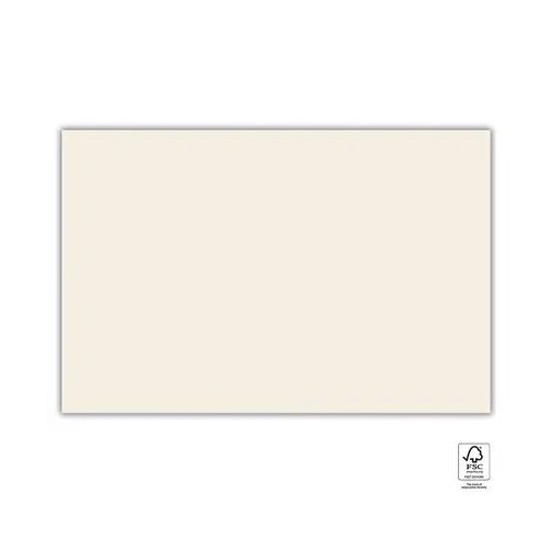 Unicolour Cream, Krémszínű papír asztalterítő 120x180 cm FSC