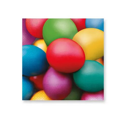 Húsvét Colorful Eggs szalvéta 20 db-os 33x33 cm