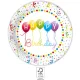 Happy Birthday Streamers papírtányér 8 db-os 23 cm FSC