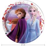 Disney Jégvarázs Leaf papírtányér 8 db-os 23 cm FSC