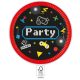 Gaming Party papírtányér 8 db-os 23 cm FSC