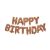 Happy Birthday Rose Gold fólia lufi 3,4 m