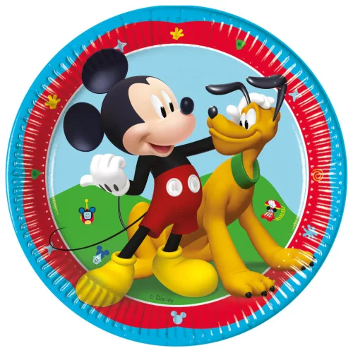 Disney Mickey Rock the House papírtányér 8 db-os 20 cm FSC
