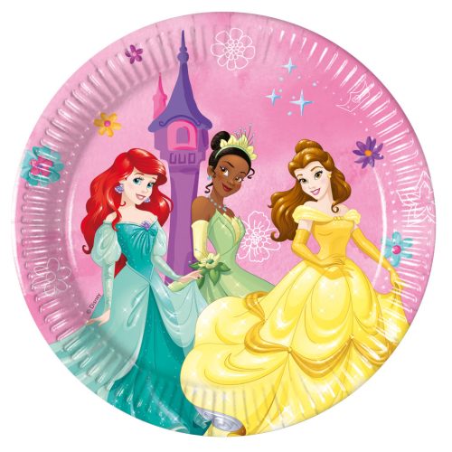 Disney Hercegnők Live Your Story papírtányér 8 db-os 20 cm FSC