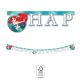 Disney Hercegnők, Ariel Curious Happy Birthday felirat FSC 2 m 