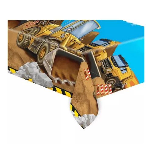 Építkezés Grabber műanyag asztalterítő 120x180 cm