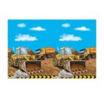 Építkezés Grabber műanyag asztalterítő 120x180 cm