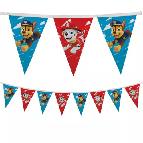 Mancs Őrjárat Rescue Heroes textil zászlófüzér 2,3 m