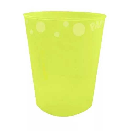 Yellow Fluorescent, Sárga pohár, műanyag 250 ml 