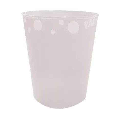 White, Fehér pohár, műanyag 250 ml 