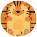 Állatos Zoo papírtányér 8 db-os 23 cm FSC