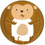 Állatos Zoo papírtányér 8 db-os 23 cm FSC