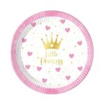 Hercegnők Little Princess papírtányér 8 db-os 20 cm FSC