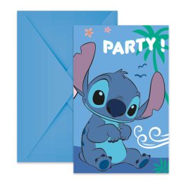   Disney Lilo és Stitch, A csillagkutya Angel party meghívó 6 db-os FSC
