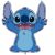 Disney Lilo és Stitch, A csillagkutya Shaped fólia lufi 76x88 cm