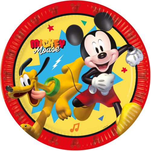 Disney Mickey Jump Into Fun papírtányér 8 db-os 23 cm FSC