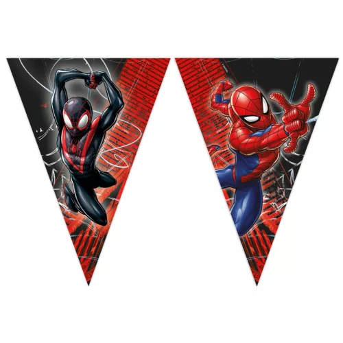 Pókember World of Webs zászlófüzér FSC 2,3 m