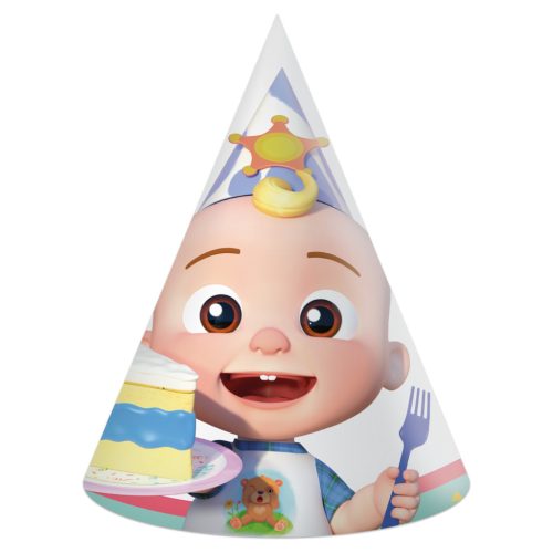 CoComelon Birthday parti kalap, csákó 6 db-os FSC