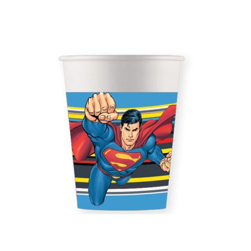 Superman Krypton papír pohár 8 db-os 200 ml FSC
