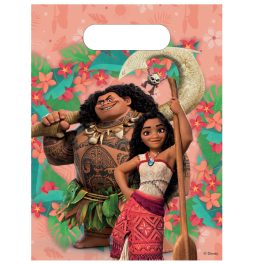   Disney Vaiana Sailing Spirit műanyag ajándéktasak, ajándékzacskó 6 db-os