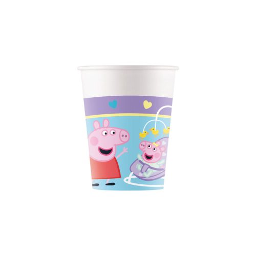 Peppa malac With Love papír pohár 8 db-os 200 ml FSC