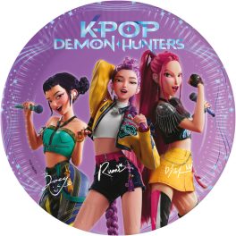   K-pop Démonvadászok Honmoon papírtányér 8 db-os 20 cm FSC