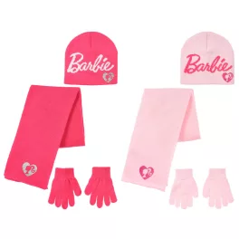 Barbie Pink gyerek sapka + sál + kesztyű szett 52-54 cm