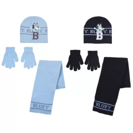 Bluey Happy gyerek sapka + sál + kesztyű szett 52-54 cm