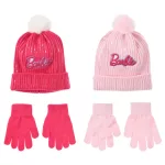 Barbie Pink flitteres gyerek sapka + kesztyű szett 52-54 cm