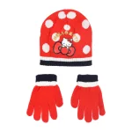 Hello Kitty Cute Dots gyerek sapka + kesztyű szett 52-54 cm