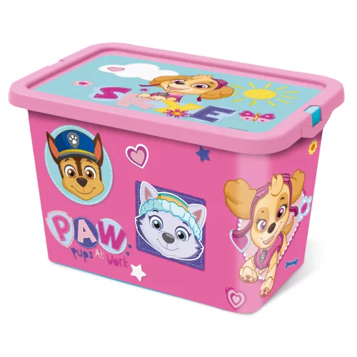 Mancs Őrjárat Girl Pinky műanyag tároló doboz 7 L