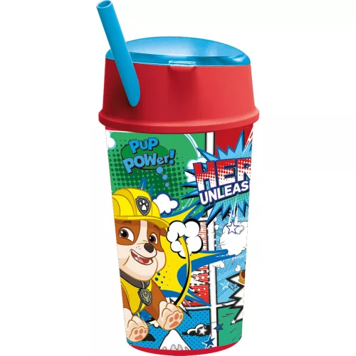 Mancs Őrjárat Comic üdítő- és snack tartó pohár 400 ml