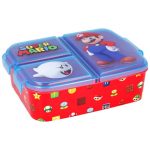 Super Mario több rekeszes uzsonnás doboz, szendvicsdoboz