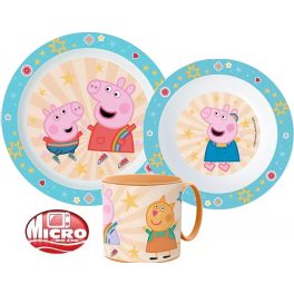 Peppa malac étkészlet, micro műanyag szett 