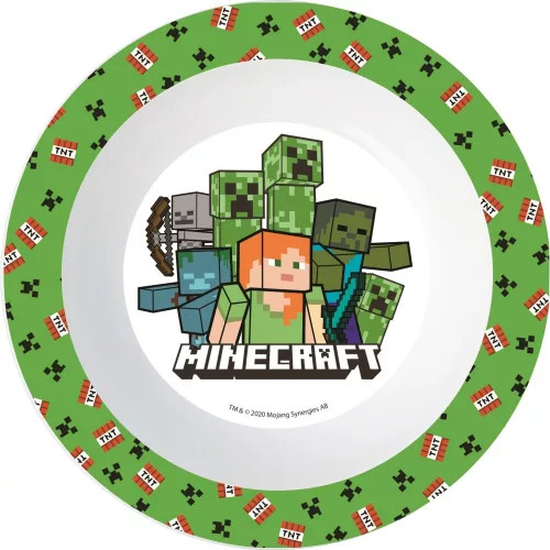  Minecraft Creeper micro mélytányér