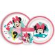 Disney Minnie Being More csúszásmentes étkészlet, micro műanyag szett 